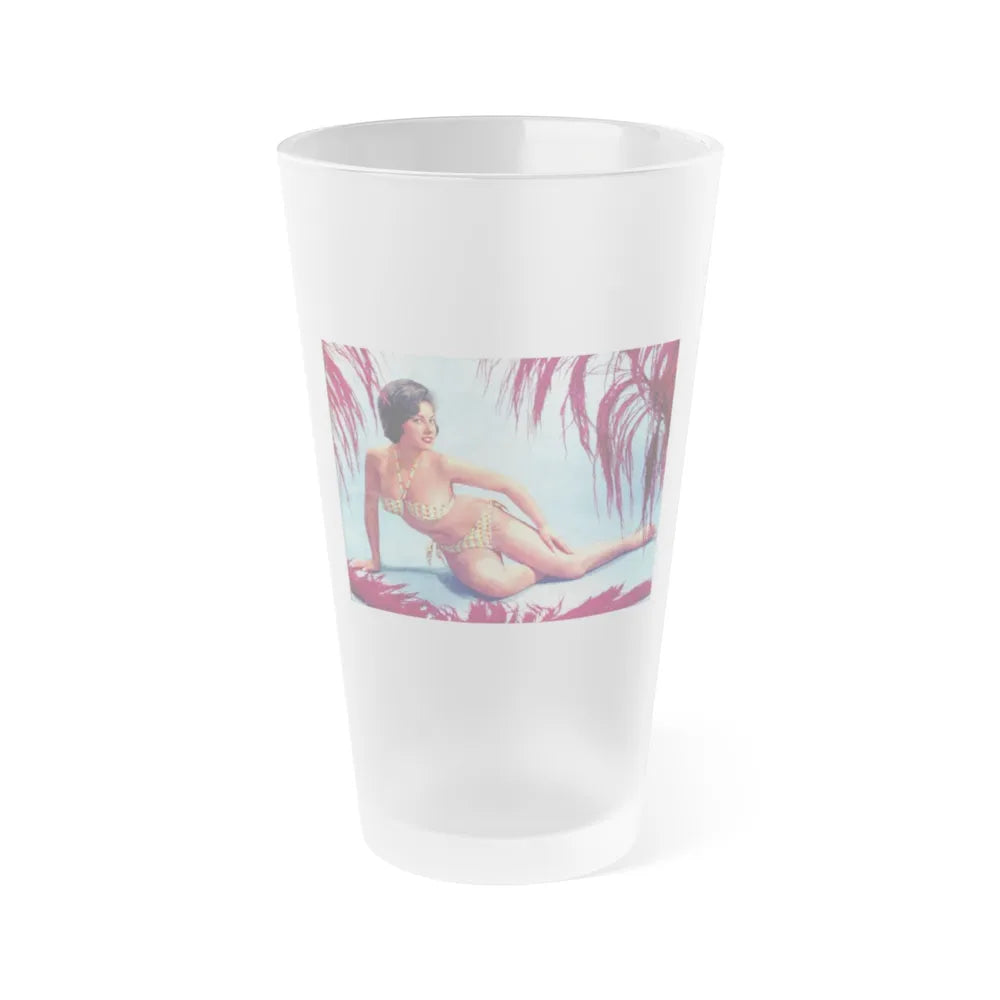 June Palmer #253 (Vintage Female Icon) Frosted Pint Glass 16oz-16oz-Frosted-Go Mug Yourself