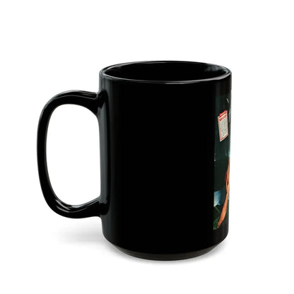 June Palmer #254 (Vintage Female Icon) Black Coffee Mug - Go Mug Yourself