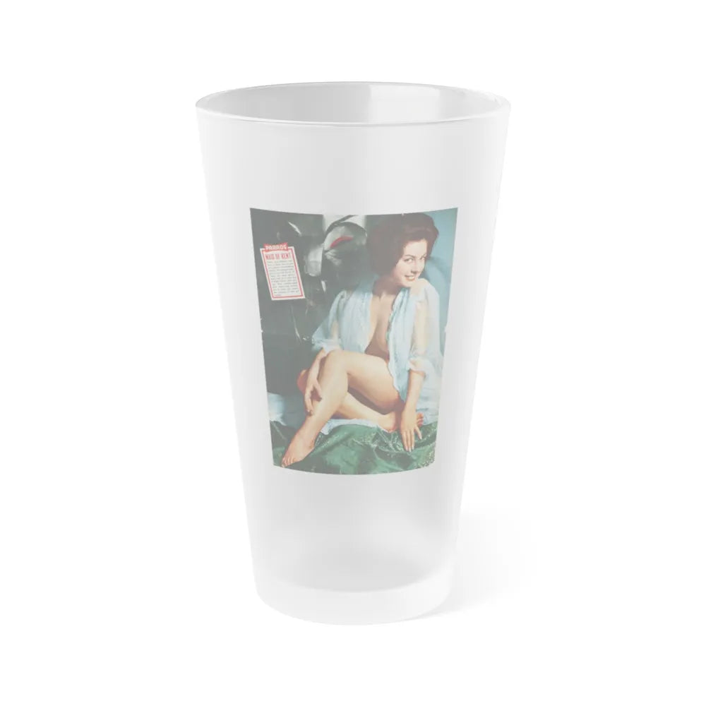 June Palmer #254 (Vintage Female Icon) Frosted Pint Glass 16oz-16oz-Frosted-Go Mug Yourself