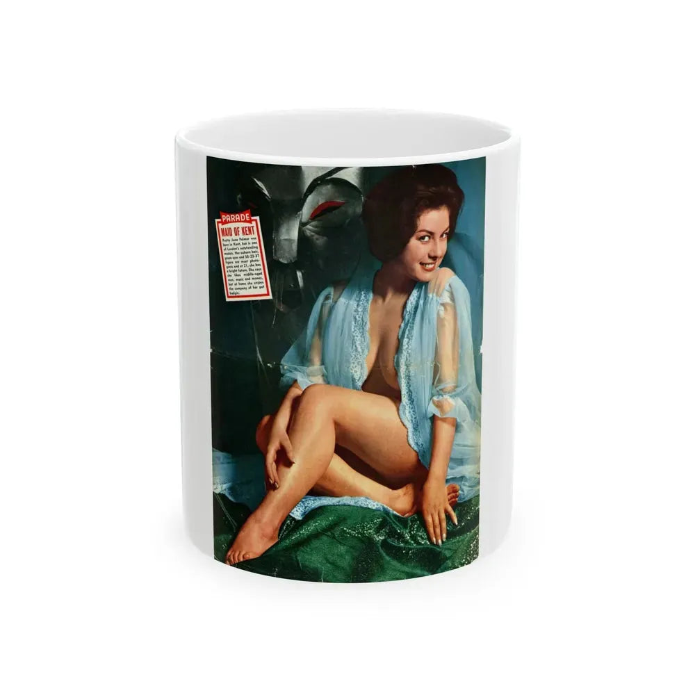 June Palmer #254 (Vintage Female Icon) White Coffee Mug 11oz - Go Mug Yourself