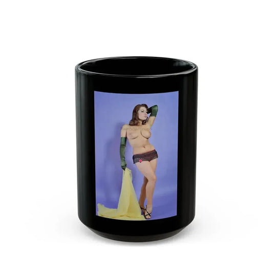 June Palmer #262 (Vintage Female Icon) Black Coffee Mug 15oz - Go Mug Yourself