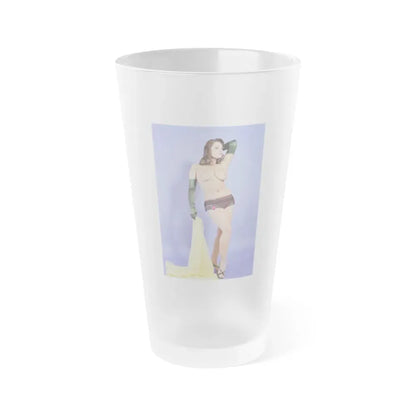 June Palmer #262 (Vintage Female Icon) Frosted Pint Glass 16oz 16oz Frosted - Go Mug Yourself