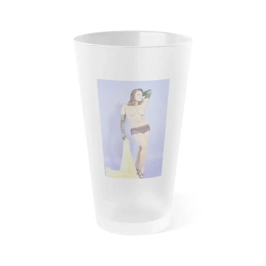 June Palmer #262 (Vintage Female Icon) Frosted Pint Glass 16oz 16oz Frosted - Go Mug Yourself