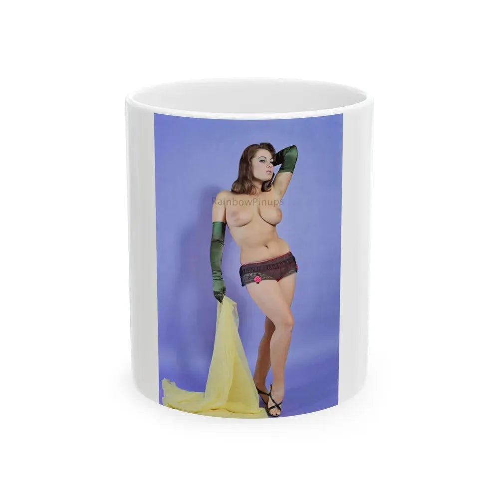 June Palmer #262 (Vintage Female Icon) White Coffee Mug 11oz - Go Mug Yourself