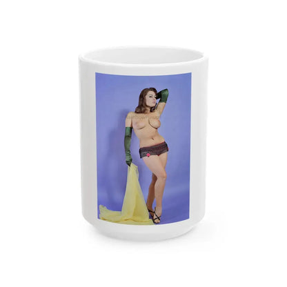 June Palmer #262 (Vintage Female Icon) White Coffee Mug 15oz - Go Mug Yourself