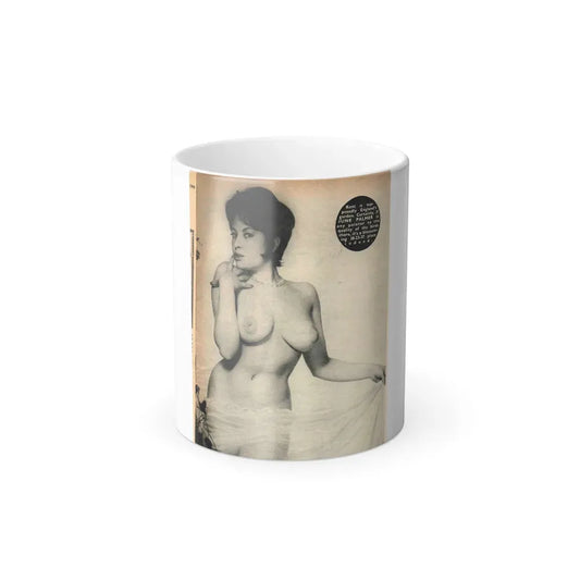 June Palmer #282 - Topless (Vintage Female Icon) Color Changing Coffee Mug 11oz - Go Mug Yourself