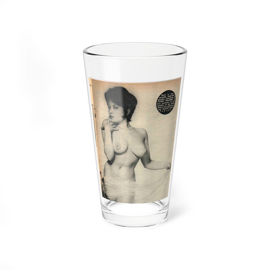 June Palmer #282 - Topless (Vintage Female Icon) Pint Glass 16oz-16oz-Go Mug Yourself