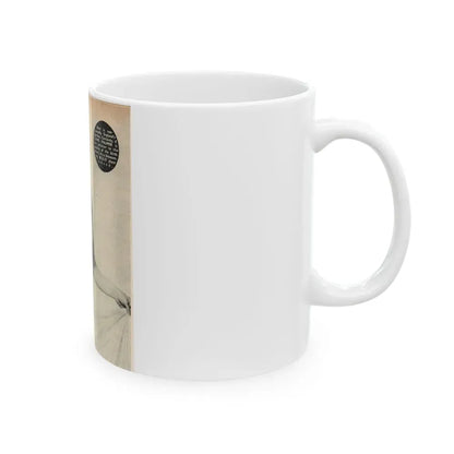 June Palmer #282 - Topless (Vintage Female Icon) White Coffee Mug - Go Mug Yourself