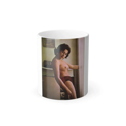 June Palmer #288 - Topless (Vintage Female Icon) Color Changing Coffee Mug 11oz - Go Mug Yourself
