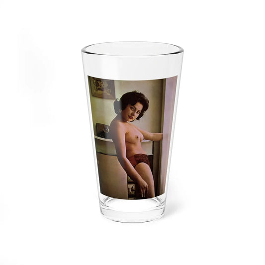 June Palmer #288 - Topless (Vintage Female Icon) Pint Glass 16oz-16oz-Go Mug Yourself