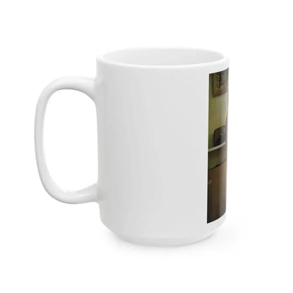 June Palmer #288 - Topless (Vintage Female Icon) White Coffee Mug - Go Mug Yourself