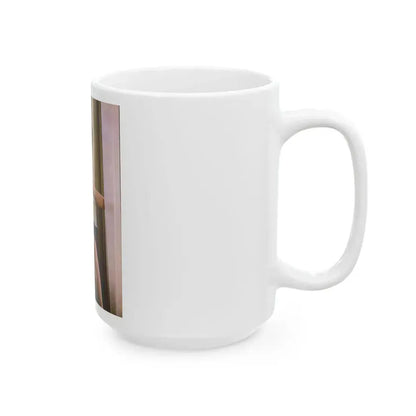 June Palmer #288 - Topless (Vintage Female Icon) White Coffee Mug - Go Mug Yourself