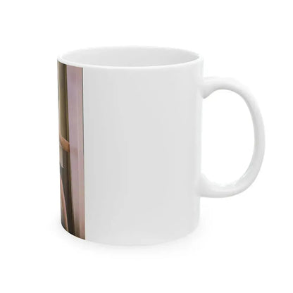 June Palmer #288 - Topless (Vintage Female Icon) White Coffee Mug - Go Mug Yourself