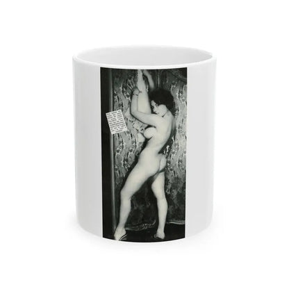 June Palmer #299 - Nude (Vintage Female Icon) White Coffee Mug 11oz - Go Mug Yourself