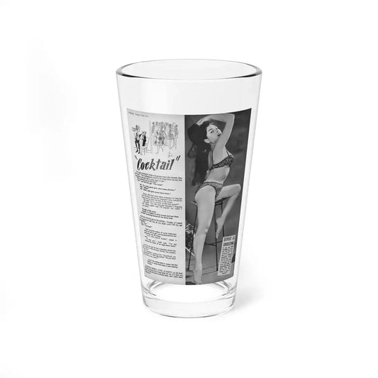 June Palmer #302 (Vintage Female Icon) Pint Glass 16oz 16oz - Go Mug Yourself