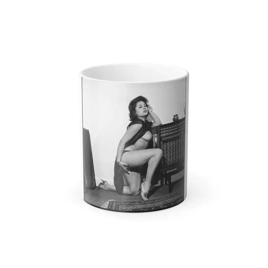June Palmer #321 - Topless (Vintage Female Icon) Color Changing Coffee Mug 11oz - Go Mug Yourself