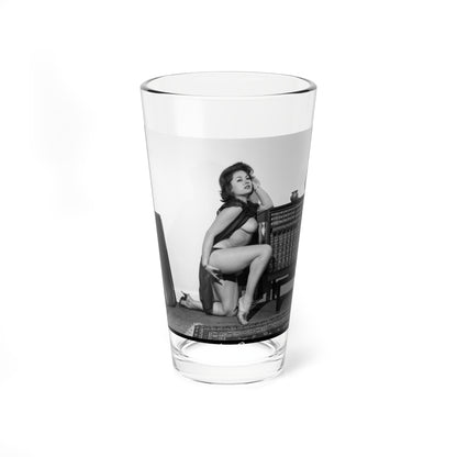 June Palmer #321 - Topless (Vintage Female Icon) Pint Glass 16oz-16oz-Go Mug Yourself