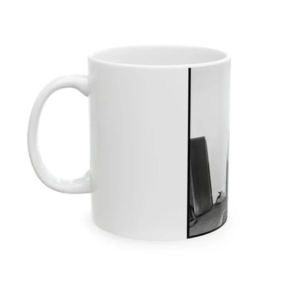 June Palmer #321 - Topless (Vintage Female Icon) White Coffee Mug - Go Mug Yourself