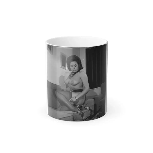 June Palmer #322 - Topless (Vintage Female Icon) Color Changing Coffee Mug 11oz - Go Mug Yourself