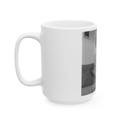 June Palmer #322 - Topless (Vintage Female Icon) White Coffee Mug - Go Mug Yourself