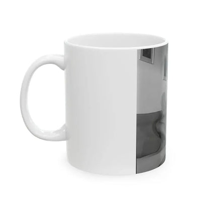 June Palmer #322 - Topless (Vintage Female Icon) White Coffee Mug - Go Mug Yourself