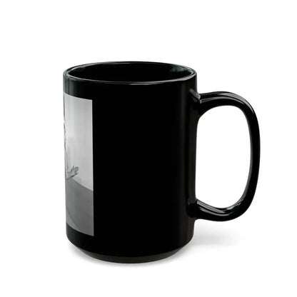 June Palmer #323 - Topless (Vintage Female Icon) Black Coffee Mug - Go Mug Yourself