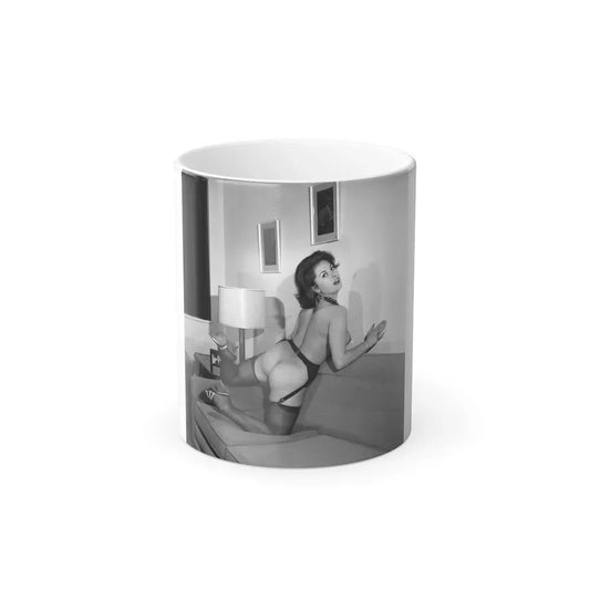 June Palmer #323 - Topless (Vintage Female Icon) Color Changing Coffee Mug 11oz - Go Mug Yourself