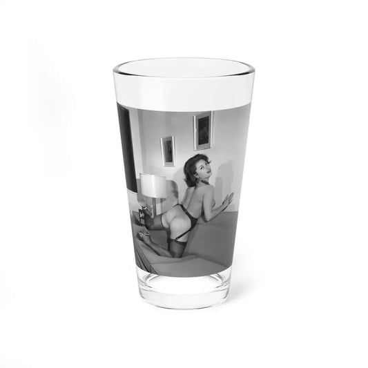 June Palmer #323 - Topless (Vintage Female Icon) Pint Glass 16oz 16oz - Go Mug Yourself