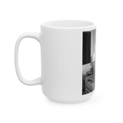 June Palmer #323 - Topless (Vintage Female Icon) White Coffee Mug - Go Mug Yourself