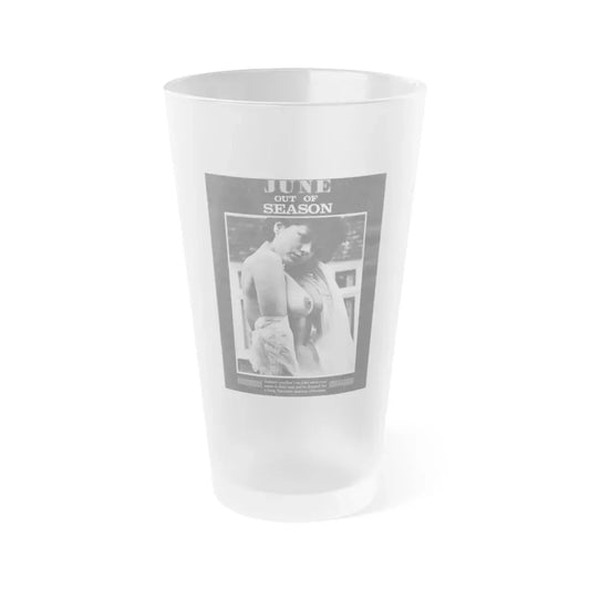 June Palmer #326 - Nude (Vintage Female Icon) Frosted Pint Glass 16oz 16oz Frosted - Go Mug Yourself