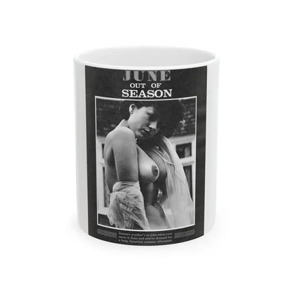 June Palmer #326 - Nude (Vintage Female Icon) White Coffee Mug 11oz - Go Mug Yourself