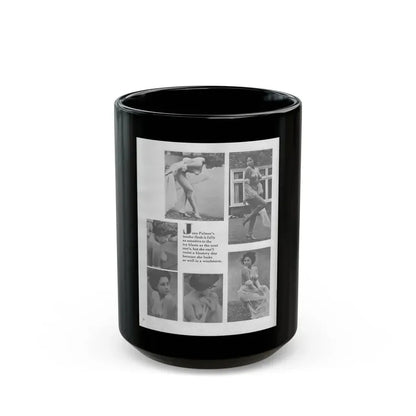 June Palmer #327 - Nude (Vintage Female Icon) Black Coffee Mug 15oz - Go Mug Yourself