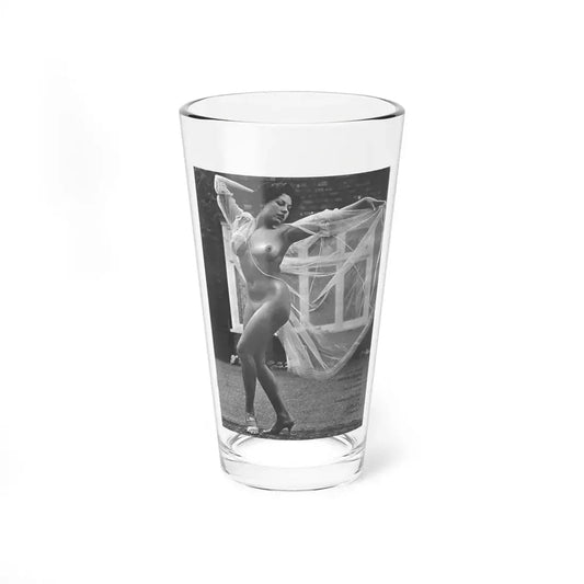 June Palmer #328 - Nude (Vintage Female Icon) Pint Glass 16oz 16oz - Go Mug Yourself
