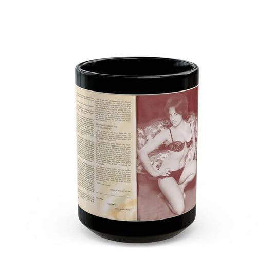 June Palmer #329 (Vintage Female Icon) Black Coffee Mug 15oz - Go Mug Yourself