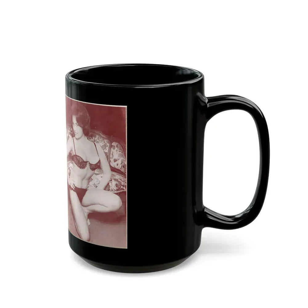 June Palmer #329 (Vintage Female Icon) Black Coffee Mug - Go Mug Yourself
