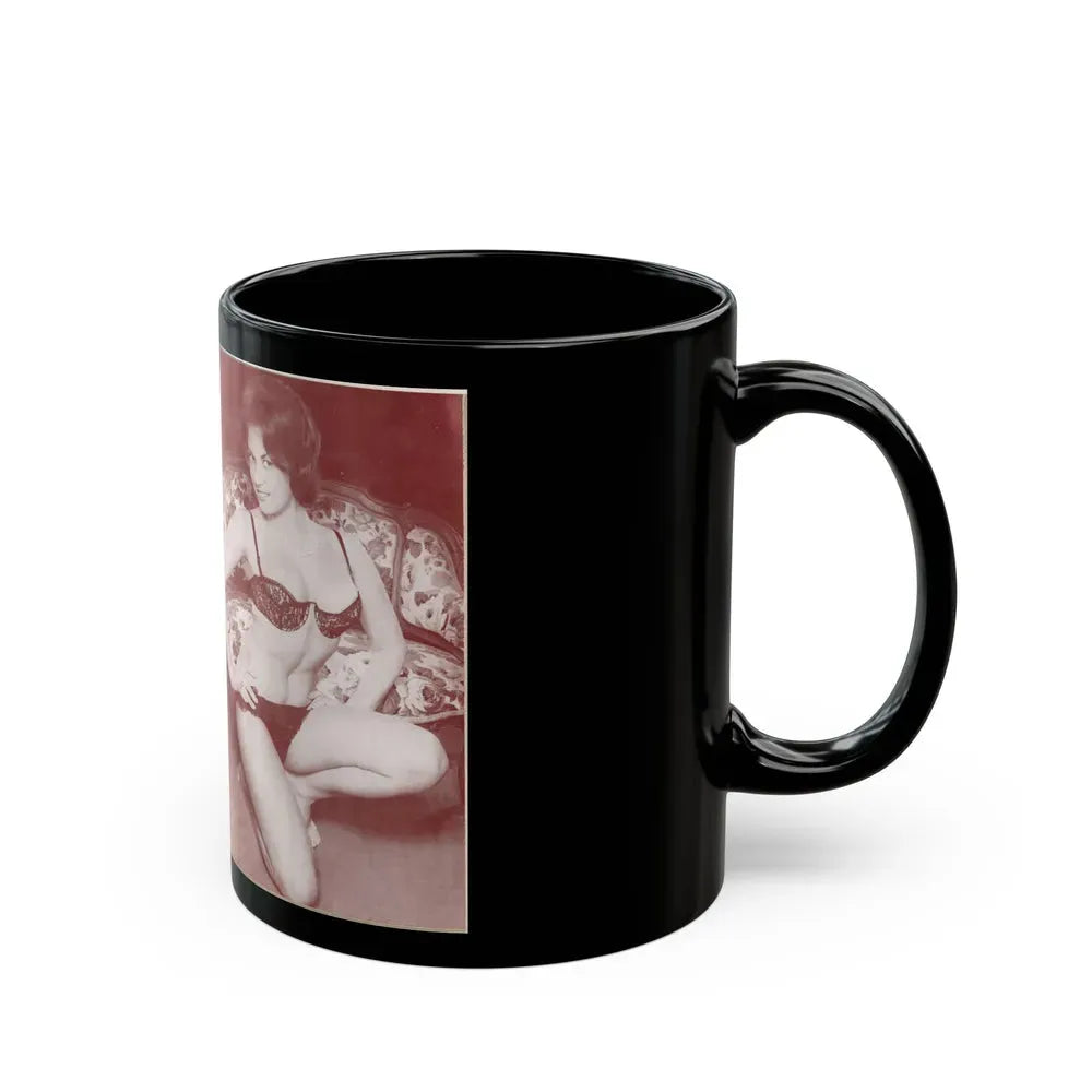 June Palmer #329 (Vintage Female Icon) Black Coffee Mug - Go Mug Yourself