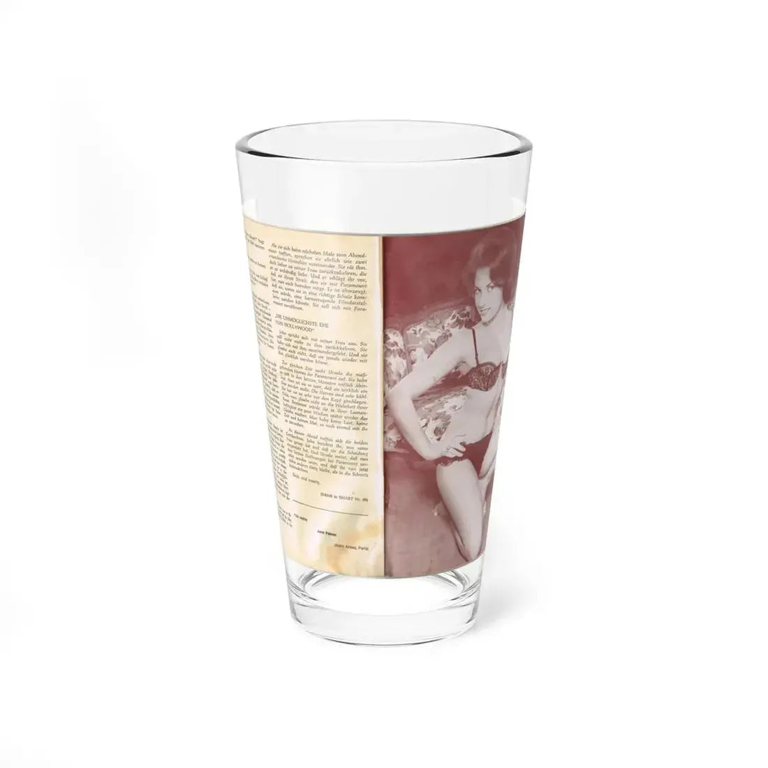 June Palmer #329 (Vintage Female Icon) Pint Glass 16oz 16oz - Go Mug Yourself