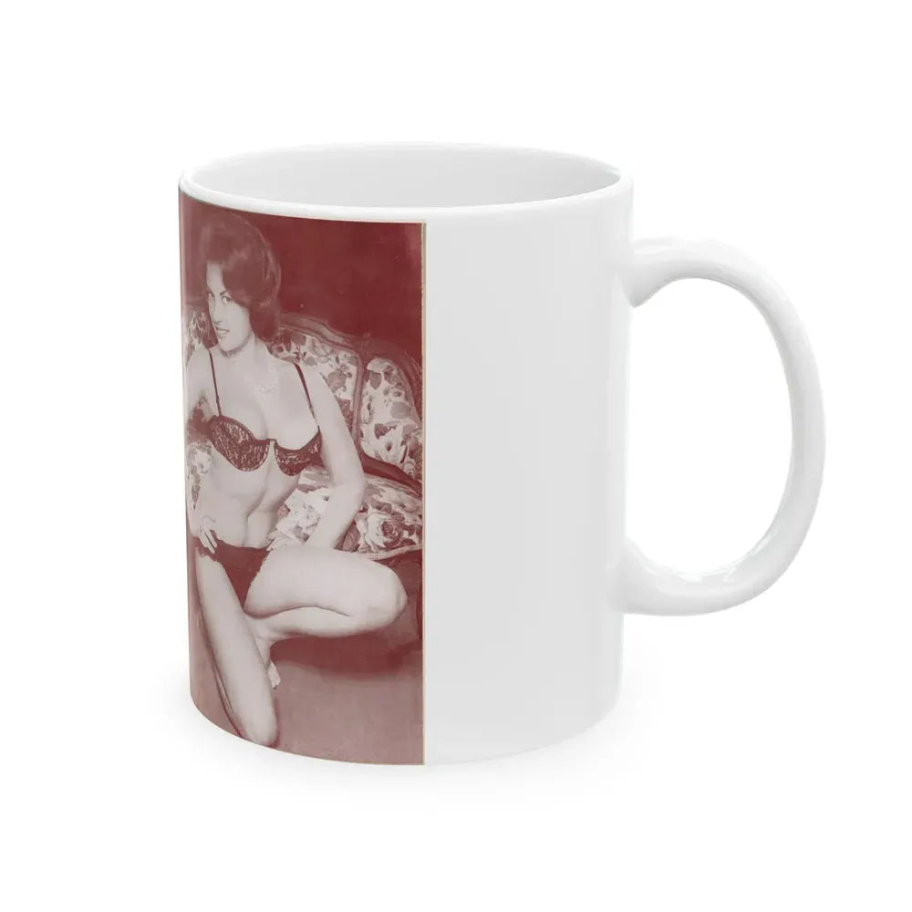 June Palmer #329 (Vintage Female Icon) White Coffee Mug - Go Mug Yourself