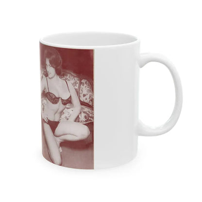 June Palmer #329 (Vintage Female Icon) White Coffee Mug - Go Mug Yourself