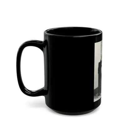 June Palmer #330 - Topless (Vintage Female Icon) Black Coffee Mug - Go Mug Yourself