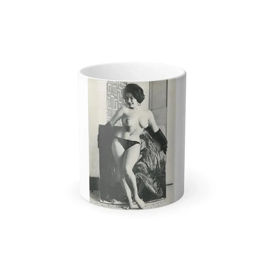 June Palmer #330 - Topless (Vintage Female Icon) Color Changing Coffee Mug 11oz - Go Mug Yourself