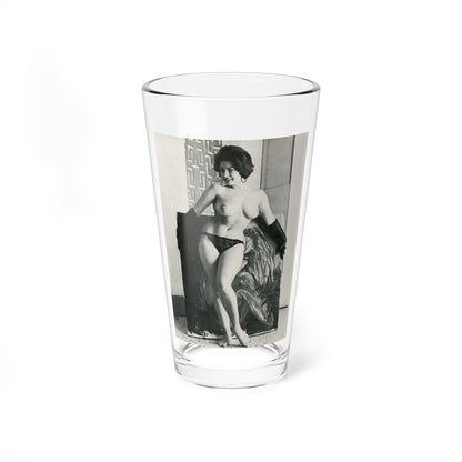 June Palmer #330 - Topless (Vintage Female Icon) Pint Glass 16oz-16oz-Go Mug Yourself