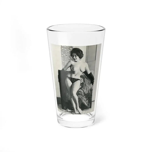 June Palmer #330 - Topless (Vintage Female Icon) Pint Glass 16oz 16oz - Go Mug Yourself