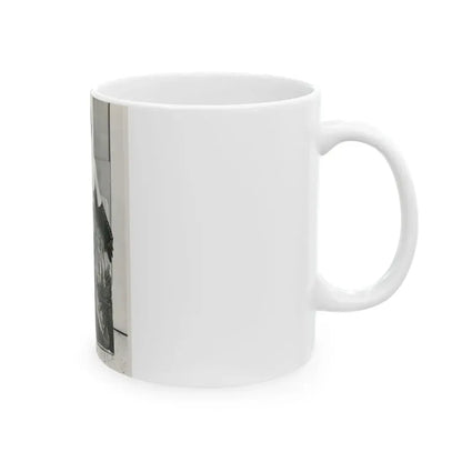 June Palmer #330 - Topless (Vintage Female Icon) White Coffee Mug - Go Mug Yourself