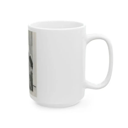June Palmer #330 - Topless (Vintage Female Icon) White Coffee Mug - Go Mug Yourself