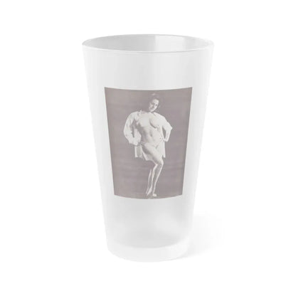 June Palmer #334 - Nude (Vintage Female Icon) Frosted Pint Glass 16oz 16oz Frosted - Go Mug Yourself