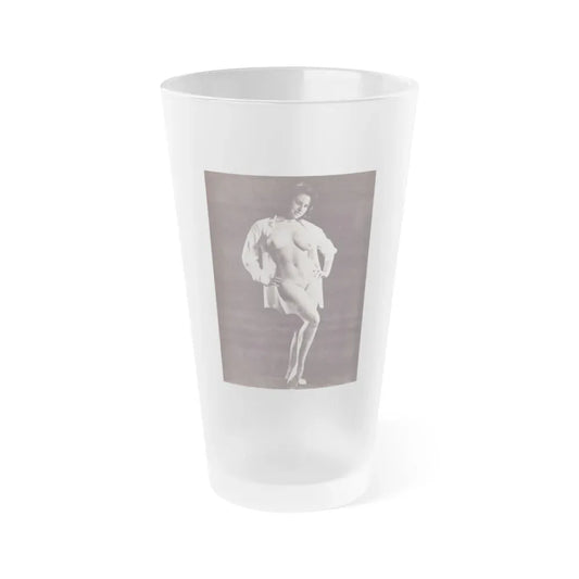 June Palmer #334 - Nude (Vintage Female Icon) Frosted Pint Glass 16oz 16oz Frosted - Go Mug Yourself