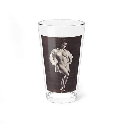 June Palmer #334 - Nude (Vintage Female Icon) Pint Glass 16oz 16oz - Go Mug Yourself