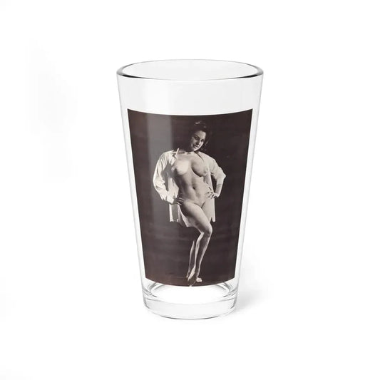 June Palmer #334 - Nude (Vintage Female Icon) Pint Glass 16oz 16oz - Go Mug Yourself