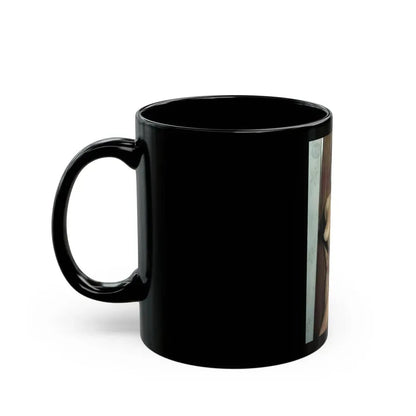 June Palmer #336 - Nude (Vintage Female Icon) Black Coffee Mug - Go Mug Yourself